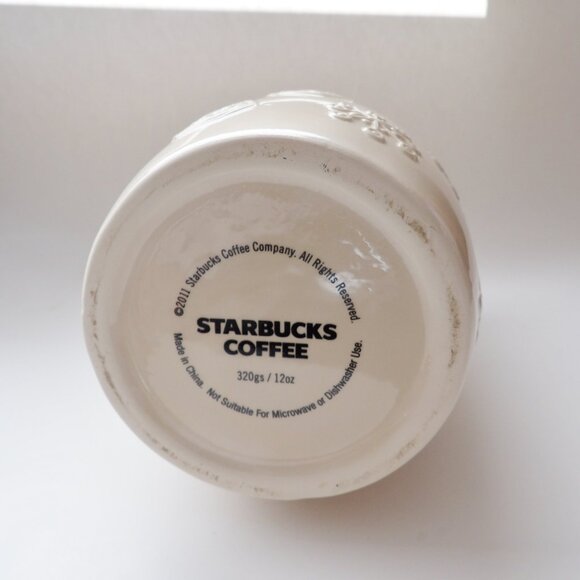 Starbucks 2011 Snowflake Holiday Canister Cookie Treat Jar with Sealed Lid - Picture 6 of 11